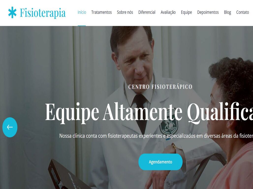 Site para cl�nica de fisioterapia