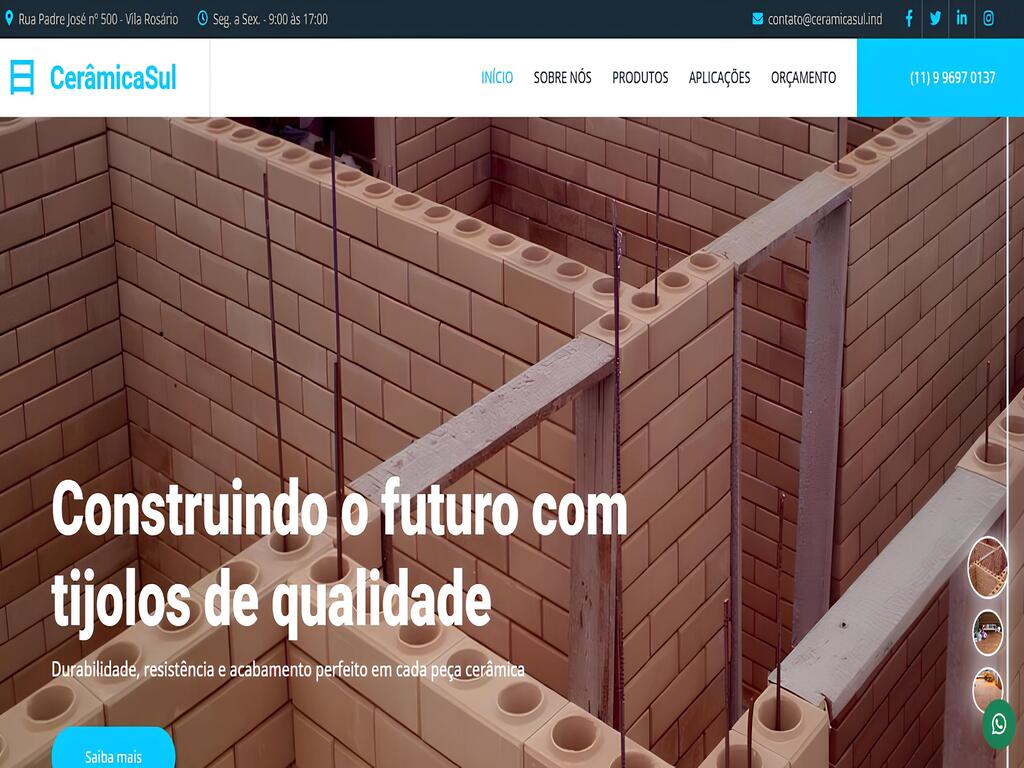 Site para fabricante de ferragens armadas